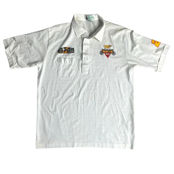 Vintage Miller Genuine Draft Racing Team Race Car MGD 90s XL Mens Collared - Picture 1 of 7